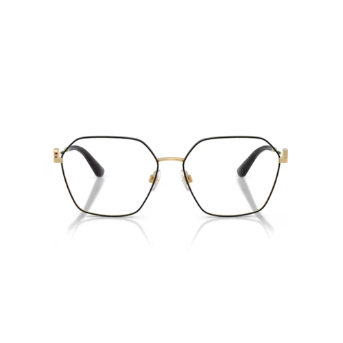 Óculos de Grau Dolce & Gabbana 0DG1366 1334 56 Metal Dourado e Preto
