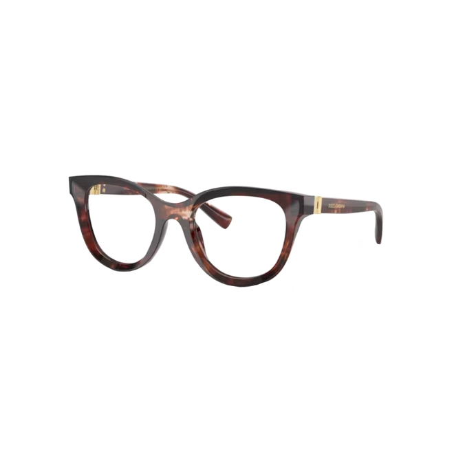 Óculos de Grau Dolce & Gabbana - 0DG3437 3222 53 Acetato Vermelho Mesclado 1