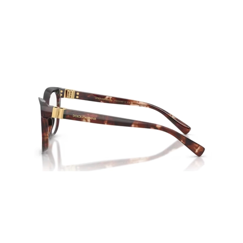 Óculos de Grau Dolce & Gabbana - 0DG3437 3222 53 Acetato Vermelho Mesclado