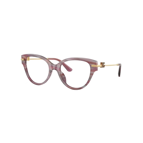 Óculos de Grau Dolce & Gabbana 0DG3438 3474 53 Acetato Violeta Listrado