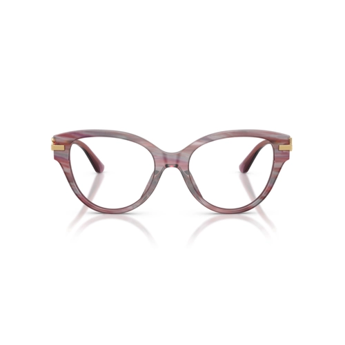 Óculos de Grau Dolce & Gabbana 0DG3438 3474 53 Acetato Violeta Listrado