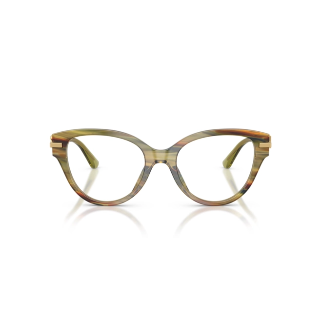 Óculos de Grau Dolce & Gabbana 0DG3438 3475 53 Acetato Verde Listrado 2