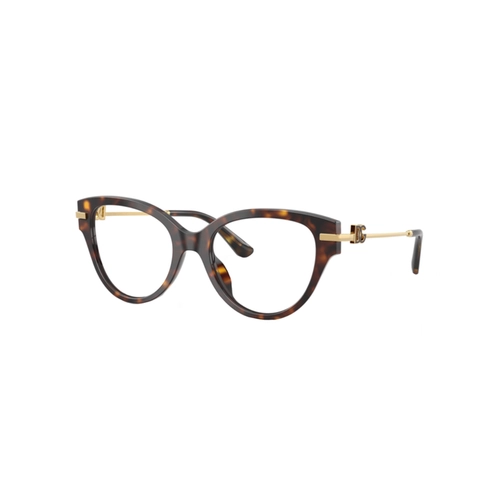Óculos de Grau Dolce & Gabbana 0DG3438 502 53 Acetato Marrom Mesclado