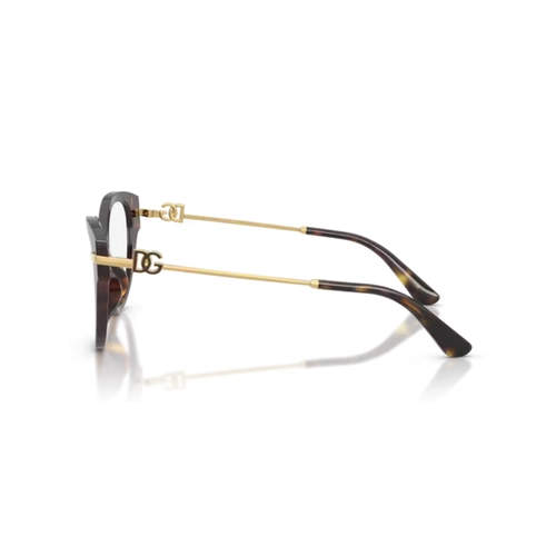 Óculos de Grau Dolce & Gabbana 0DG3438 502 53 Acetato Marrom Mesclado