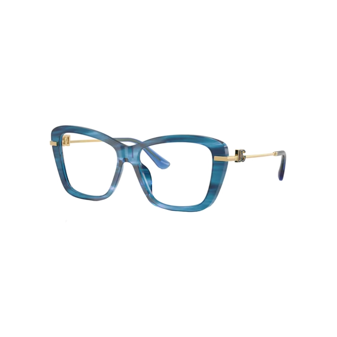 Óculos de Grau Dolce & Gabbana 0DG3439 3472 55 Acetato Azul Listrado 1