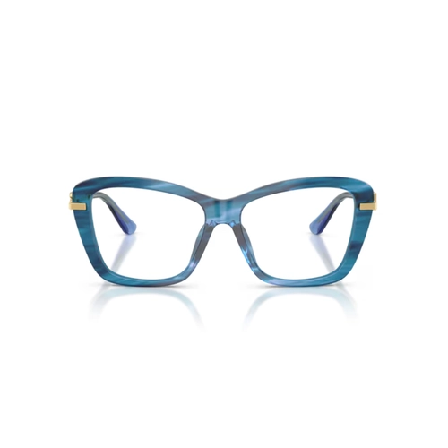 Óculos de Grau Dolce & Gabbana 0DG3439 3472 55 Acetato Azul Listrado