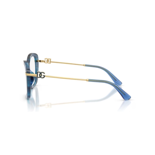 Óculos de Grau Dolce & Gabbana 0DG3439 3472 55 Acetato Azul Listrado