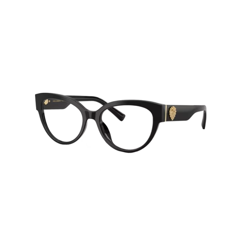 Óculos de Grau Dolce & Gabbana Devotion 0DG3440 501 54 Acetato Preto