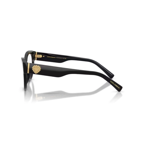Óculos de Grau Dolce & Gabbana Devotion 0DG3440 501 54 Acetato Preto