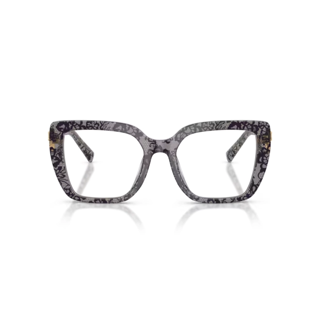 Óculos de Grau Dolce & Gabbana Devotion 0DG3441 3471 53 Acetato Preto Mesclado 2