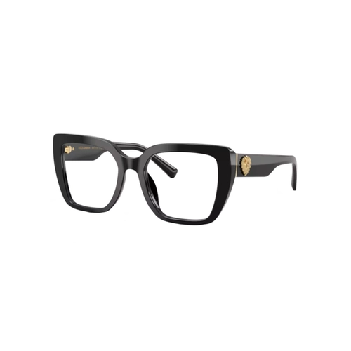 Óculos de Grau Dolce & Gabbana Devotion 0DG3441 501 53 Acetato Preto