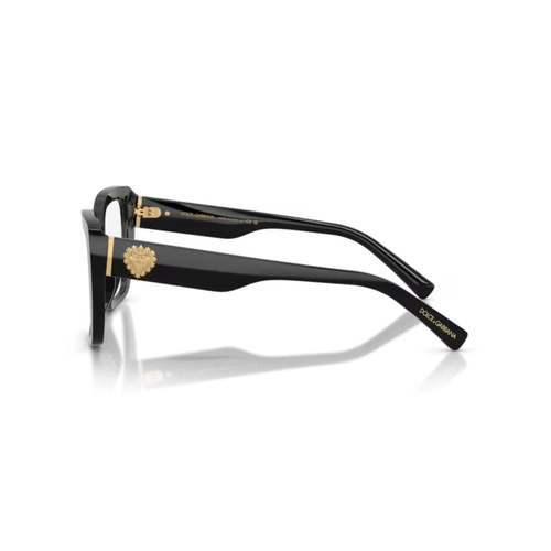 Óculos de Grau Dolce & Gabbana Devotion 0DG3441 501 53 Acetato Preto