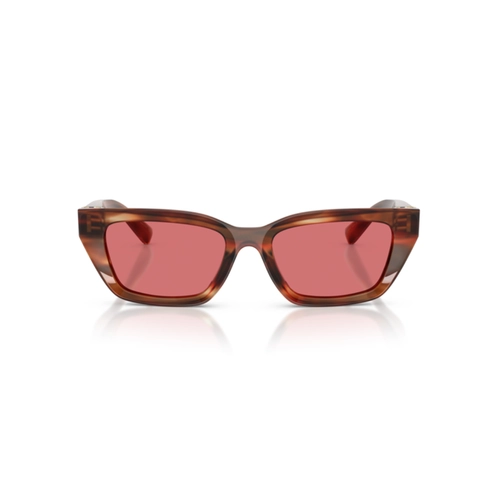Óculos de Sol Dolce & Gabbana 0DG4532 32217553 Acetato Marrom Mesclado com lentes na cor Vermelho