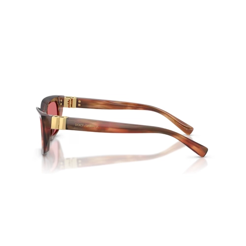 Óculos de Sol Dolce & Gabbana 0DG4532 32217553 Acetato Marrom Mesclado com lentes na cor Vermelho