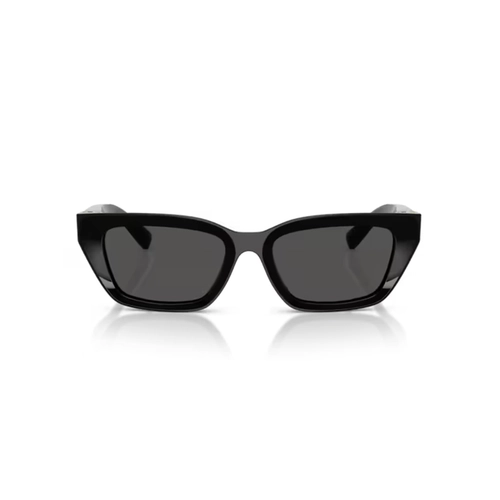 Óculos de Sol Dolce & Gabbana 0DG4532 501/8753 Acetato Preto com lentes na cor Cinza Escuro
