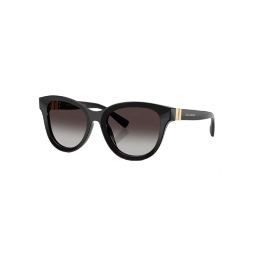 Óculos de Sol Dolce & Gabbana 0DG4533 501/8G54 Acetato Preto com lentes na cor Cinza Degradê