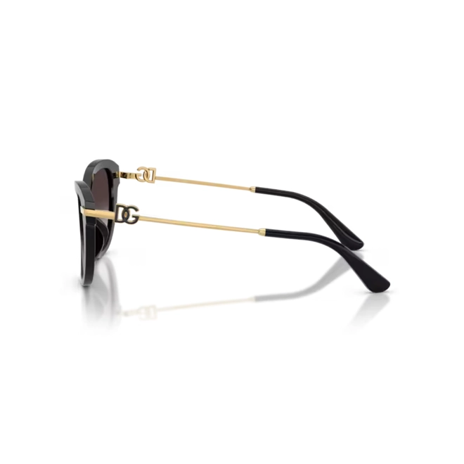 Óculos de Sol Dolce & Gabbana 0DG4534 501/8G53 Acetato Preto com lentes na cor Cinza Escuro Degradê 3