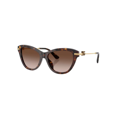 Óculos de Sol Dolce & Gabbana 0DG4534 502/1353 Acetato Marrom Mesclado com lentes na cor Marrom Degradê