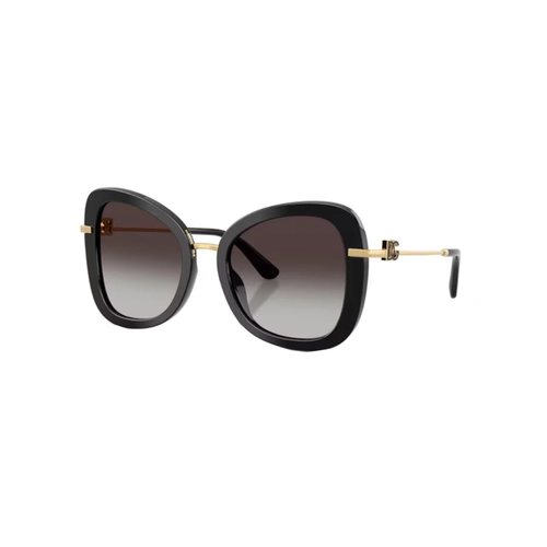 Óculos de Sol Dolce & Gabbana 0DG4535 501/8G53 Acetato Preto com lentes na cor Cinza Degradê