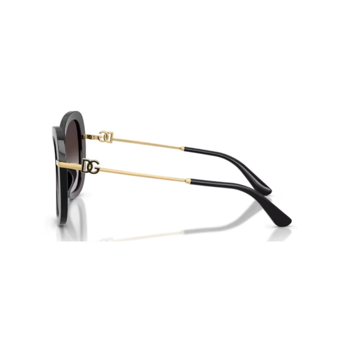 Óculos de Sol Dolce & Gabbana 0DG4535 501/8G53 Acetato Preto com lentes na cor Cinza Degradê
