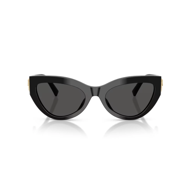 Óculos de Sol Dolce & Gabbana Devotion 0DG4536 501/8755 Acetato Preto com lentes na cor Cinza Escuro 2