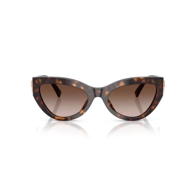 Óculos de Sol Dolce & Gabbana Devotion 0DG4536 502/1355 Acetato Marrom Mesclado com lentes na cor Marrom Degradê 2