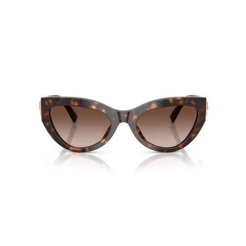 Óculos de Sol Dolce & Gabbana Devotion 0DG4536 502/1355 Acetato Marrom Mesclado com lentes na cor Marrom Degradê