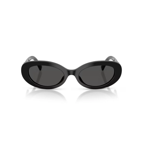 Óculos de Sol Dolce & Gabbana Devotion 0DG4537 501/8753 Acetato Preto com lentes na cor Cinza Escuro