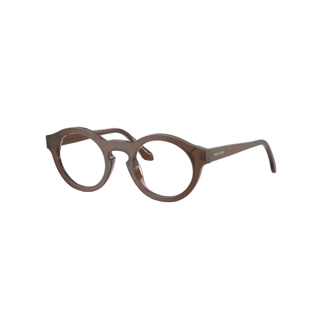 Óculos de Grau Giorgio Armani 0AR7292U 6394 47 Acetato Marrom Escovado 1