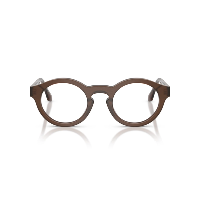 Óculos de Grau Giorgio Armani 0AR7292U 6394 47 Acetato Marrom Escovado 2
