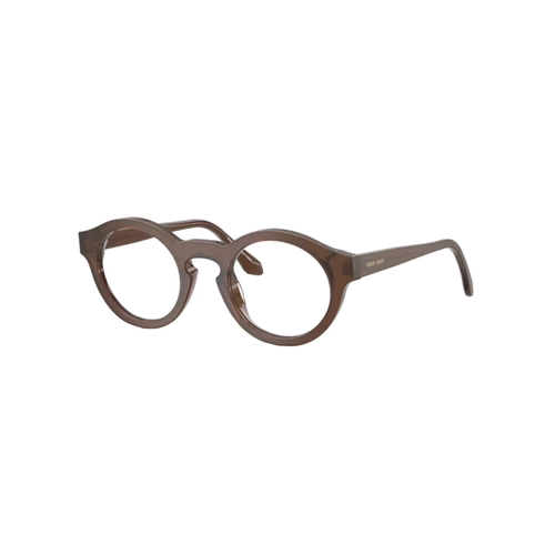 Óculos de Grau Giorgio Armani 0AR7292U 6394 47 Acetato Marrom Escovado