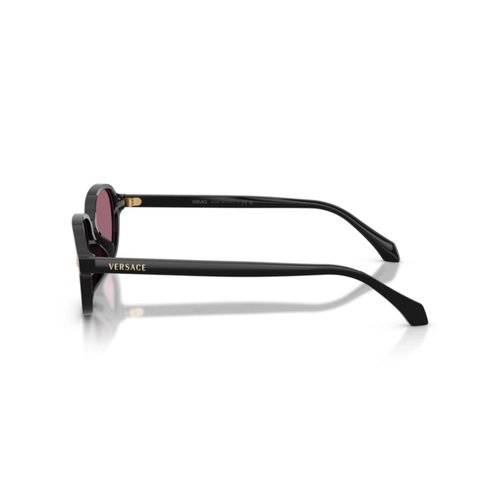 Óculos de Sol Versace 0VE4514D GB1/1A53 Acetato Preto com lentes na cor Violeta