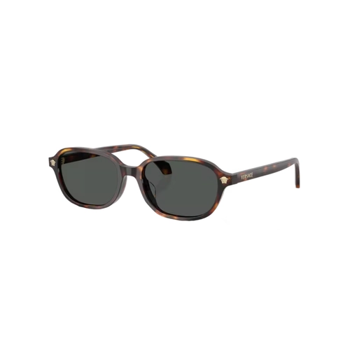 Óculos de Sol Versace 0VE4514D 55377353 Acetato Marrom Mesclado com lentes na cor Marrom Escuro