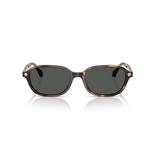 Óculos de Sol Versace 0VE4514D 55377353 Acetato Marrom Mesclado com lentes na cor Marrom Escuro