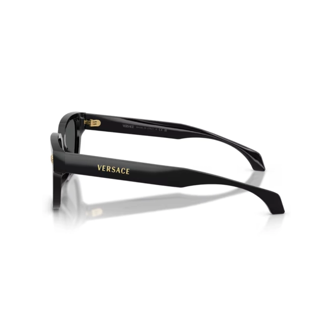 Óculos de Sol Versace 0VE4513D GB1/8756 Acetato Preto com lentes na cor Cinza 3