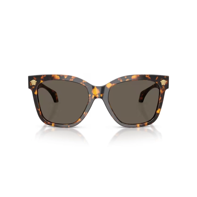 Óculos de Sol Versace 0VE4511 5514/355 Amarelo Mesclado com lentes na cor Marrom 2