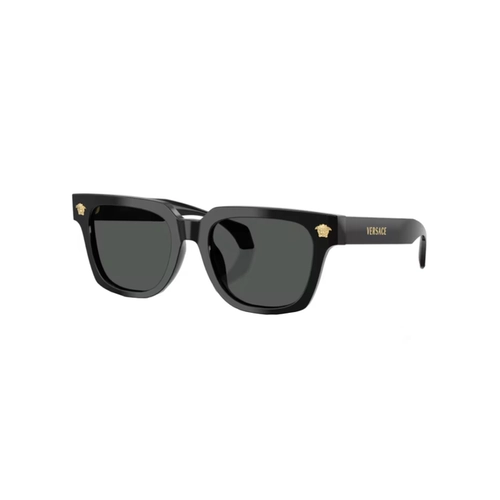 Óculos de Sol Versace 0VE4510U GB1/8752 Acetato Preto com lentes na cor Cinza Escuro