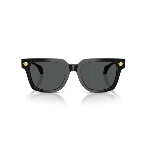 Óculos de Sol Versace 0VE4510U GB1/8752 Acetato Preto com lentes na cor Cinza Escuro