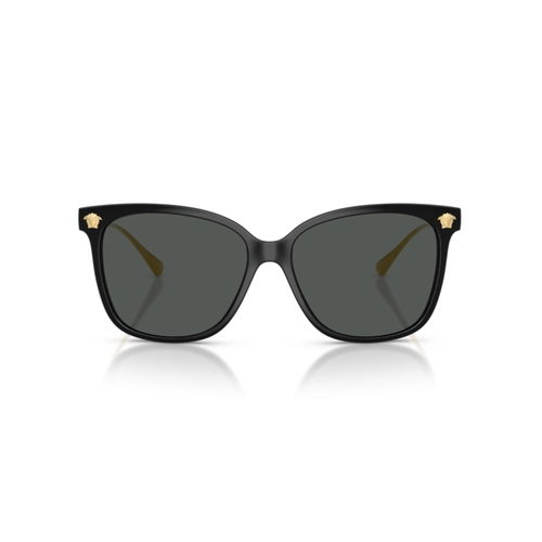 Óculos de Sol Versace 0VE4507U GB1/8757 Acetato Preto com lentes na cor Cinza
