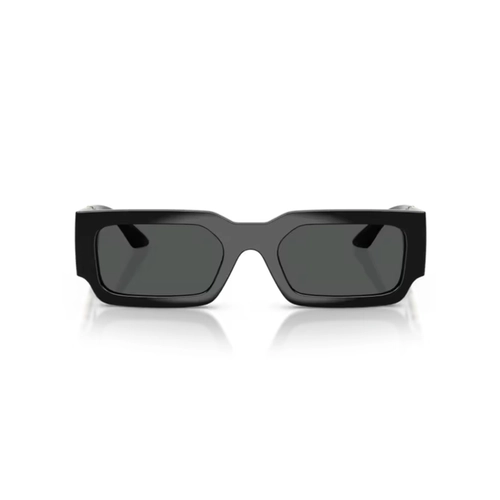 Óculos de Sol Versace 0VE4506U GB1/8754 Acetato Preto com lentes na cor Cinza