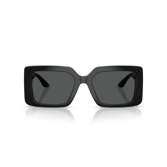 Óculos de Sol Versace 0VE4505U GB1/8755 Acetato Preto com lentes na cor Cinza 2