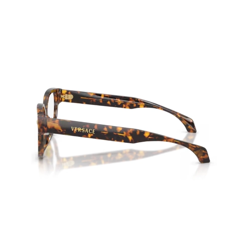 Óculos de Grau Versace 0VE3394D 5514 53 Acetato Marrom Mesclado