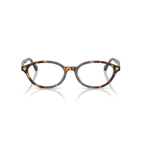 Óculos de Grau Versace 0VE3393D 5514 53 Acetato Marrom Mesclado