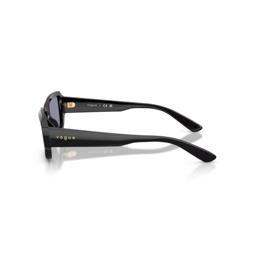 Óculos de Sol Vogue 0VO5693SU W44/154 Acetato Preto com lentes na cor Lilás