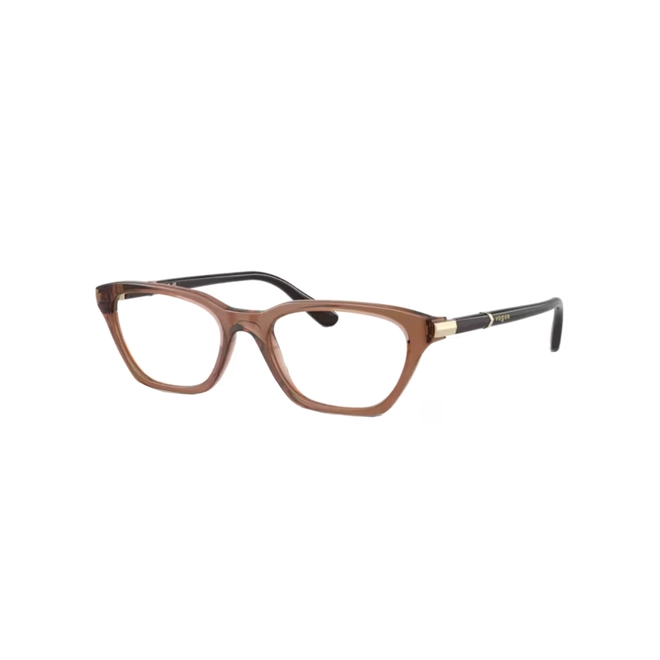 Óculos de Grau Vogue 0VO5698 3297 52 Acetato Marrom Transparente 1