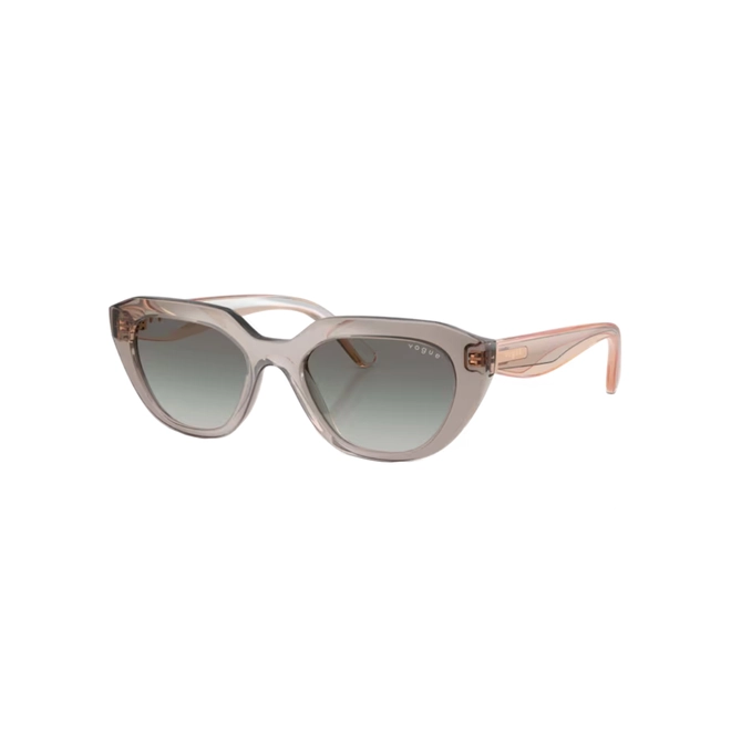 Óculos de Sol Vogue 0VO5711S 33011151 Acetato Bege com lentes na cor Cinza Degradê 1