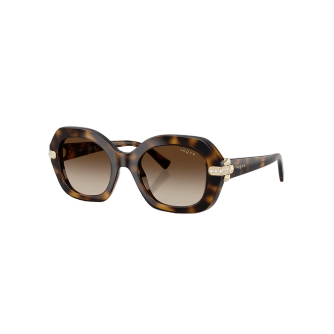 Óculos de Sol Vogue 0VO5706SB W6561350 Acetato Marrom Mesclado com lentes na cor Marrom Degradê 1