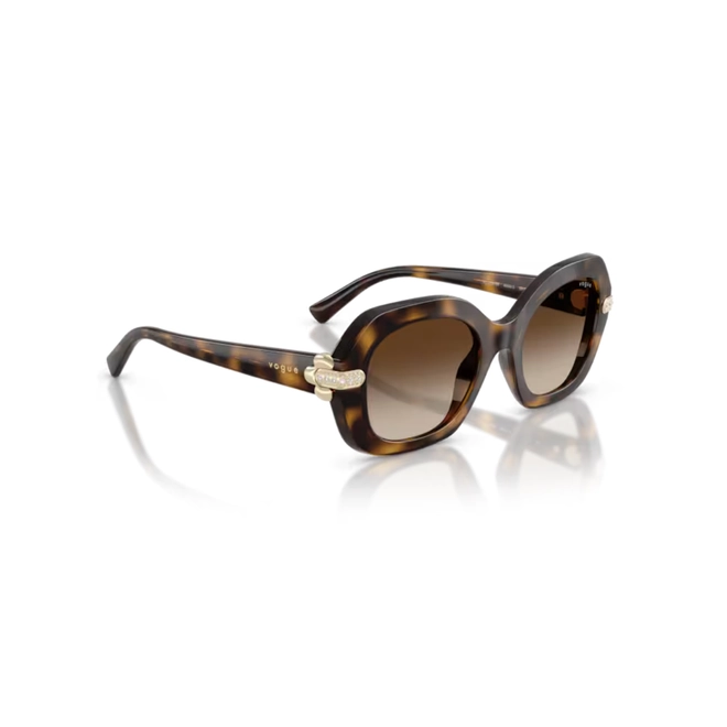 Óculos de Sol Vogue 0VO5706SB W6561350 Acetato Marrom Mesclado com lentes na cor Marrom Degradê 3