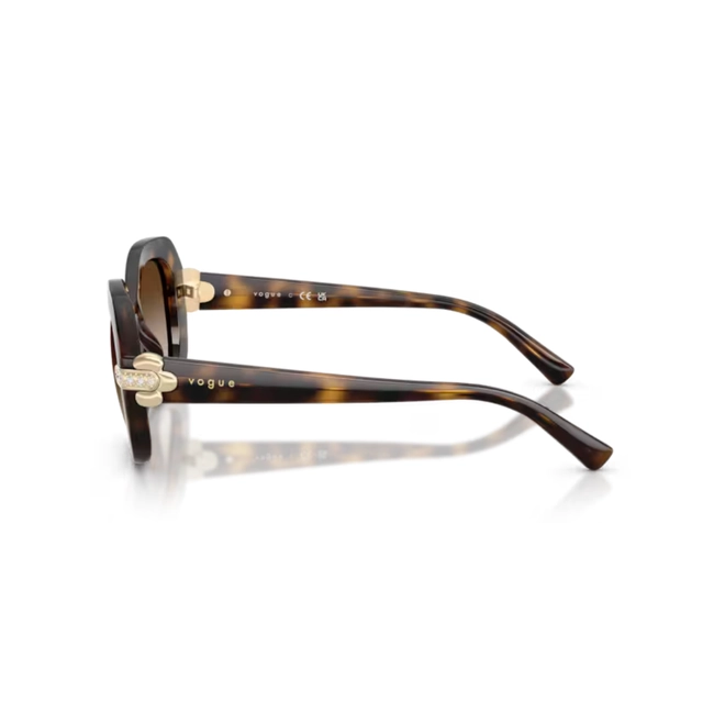 Óculos de Sol Vogue 0VO5706SB W6561350 Acetato Marrom Mesclado com lentes na cor Marrom Degradê 4