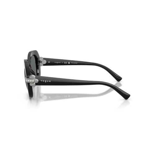 Óculos de Sol Vogue 0VO5706SB W44/8150 Acetato Preto com lentes na cor Cinza Polarizado